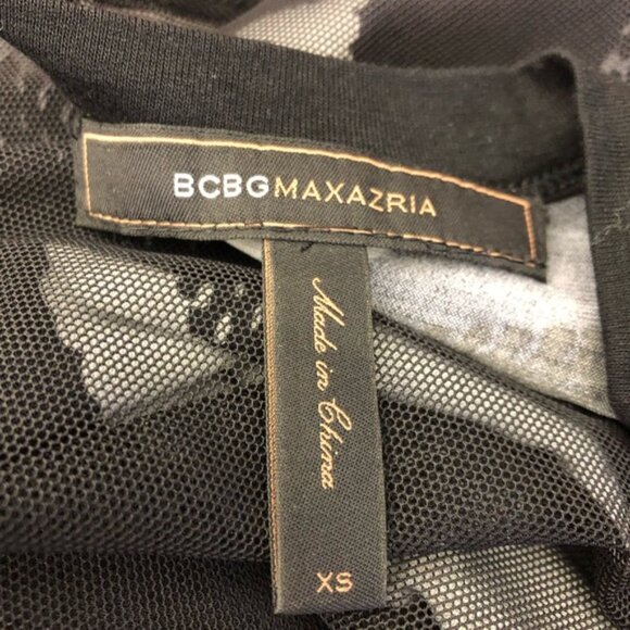 BCBG BLACKMESH BODYCON DRESS IN SIZE EXTRA SMALL - Picture 9 of 11